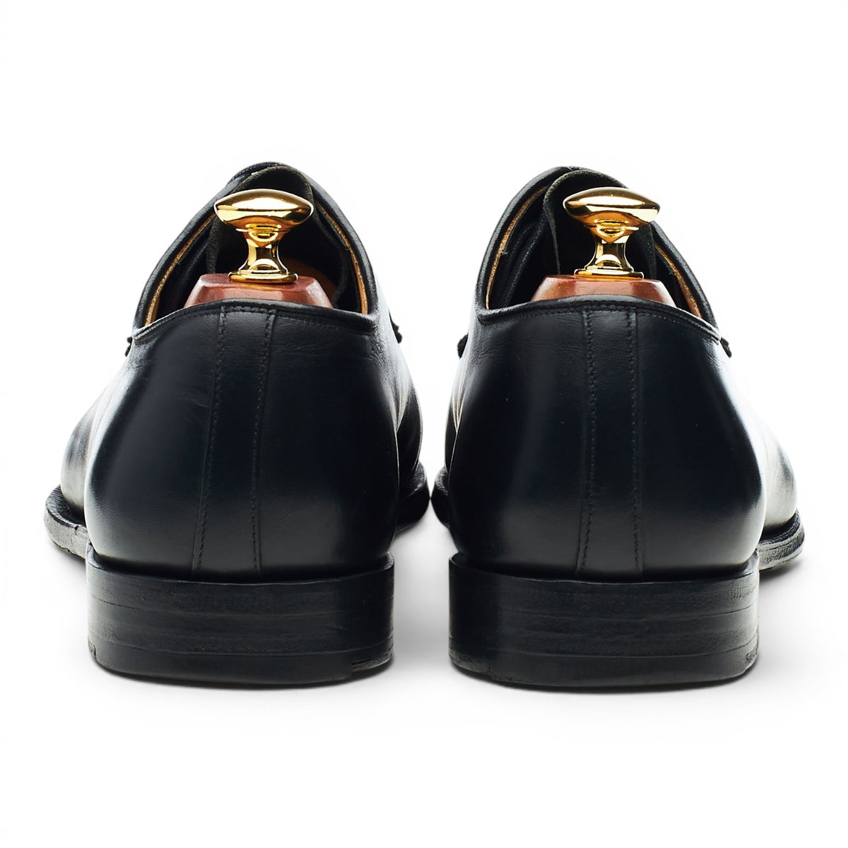 'Stratton' Black Leather Derby UK 8.5 G