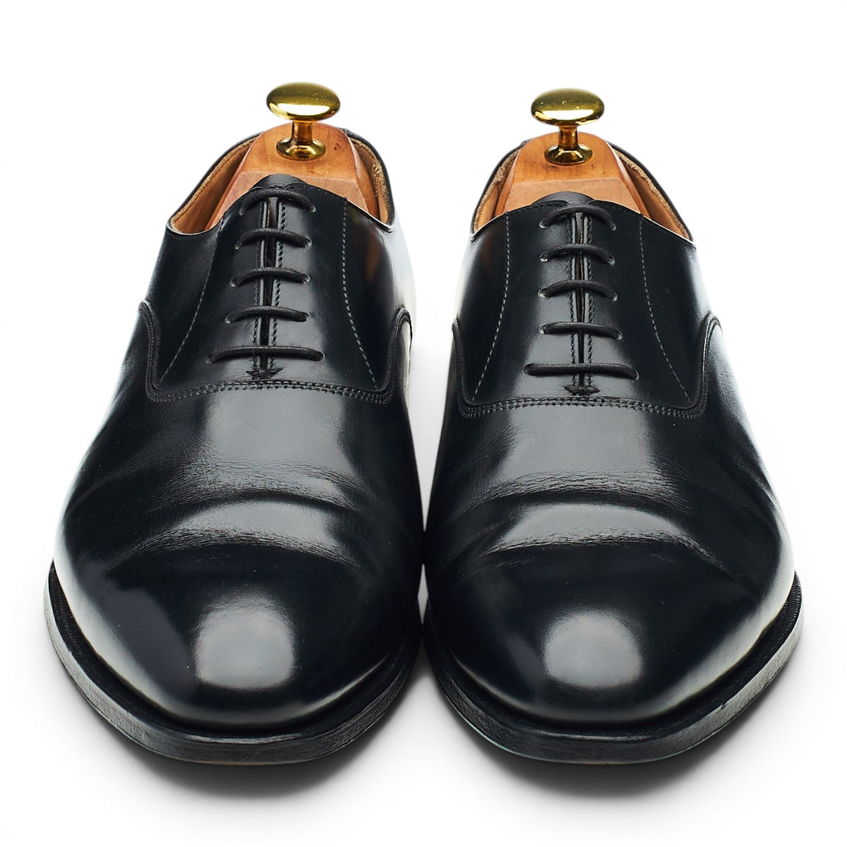 'Wembley' Black Leather Oxford UK 8.5 E