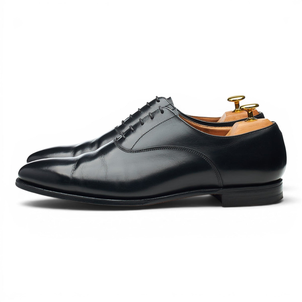 'Wembley' Black Leather Oxford UK 8.5 E