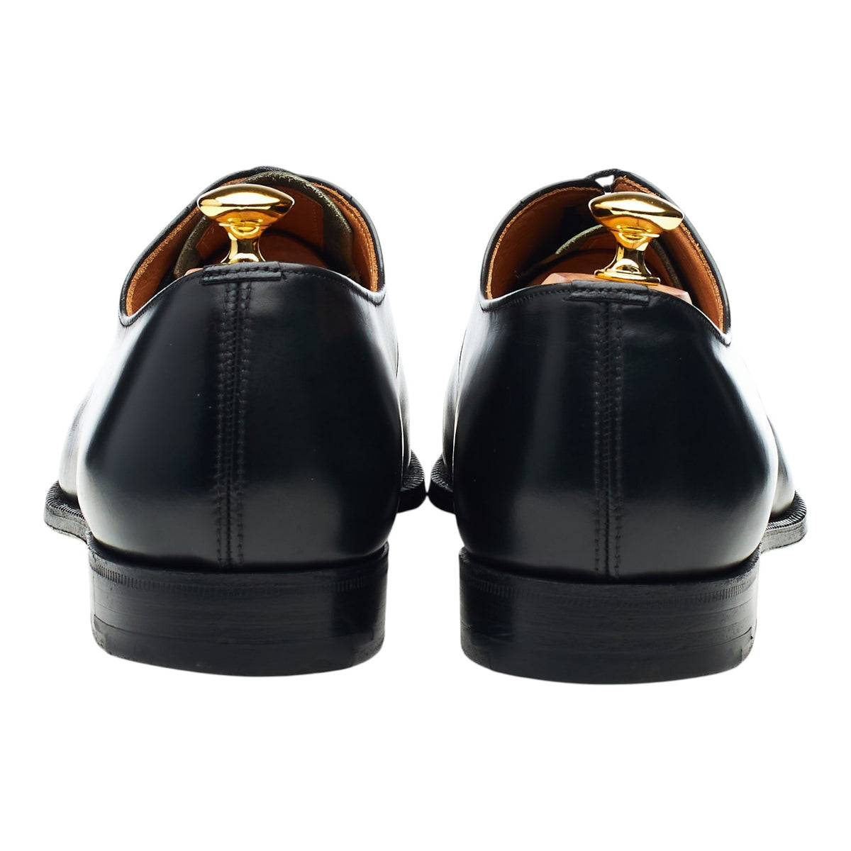 'Belmont' Black Leather Oxford UK 12 F