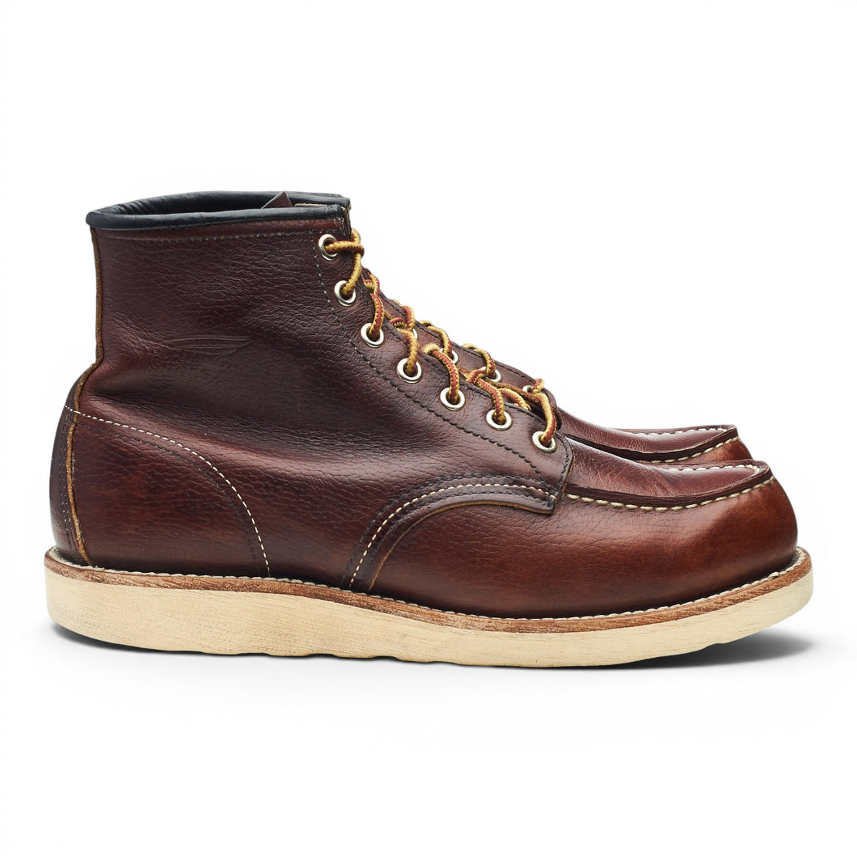 '8138' Brown Leather Moc Toe Boots UK 7 US 8 D