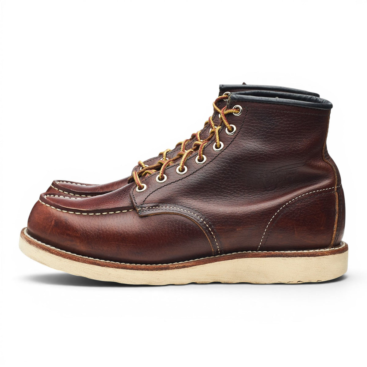 '8138' Brown Leather Moc Toe Boots UK 7 US 8 D