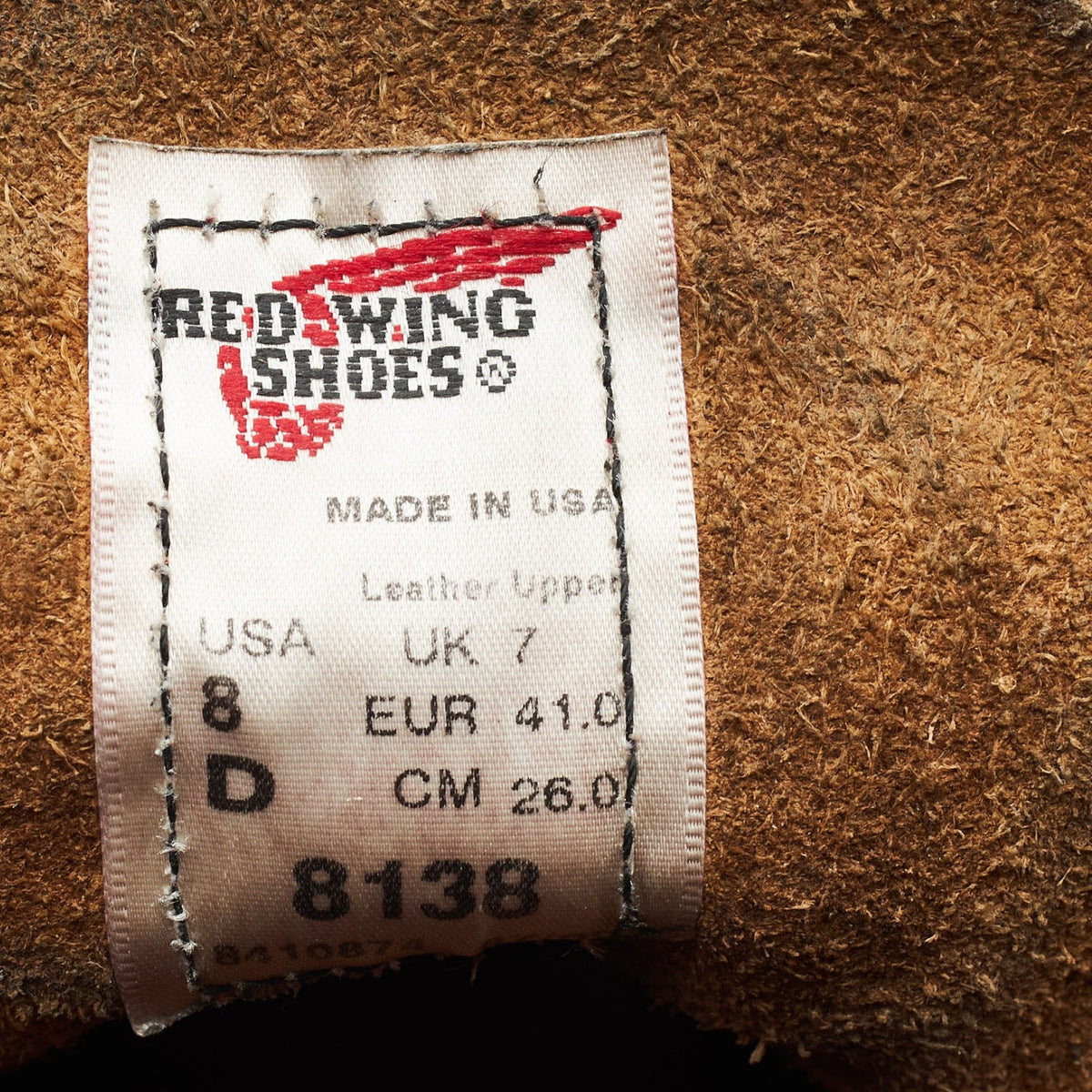 '8138' Brown Leather Moc Toe Boots UK 7 US 8 D