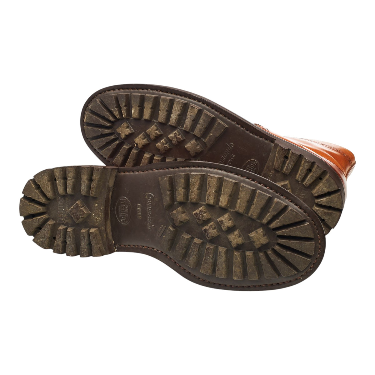 'Grasmere' Tan Brown Leather Brogue Boots UK 7 FX