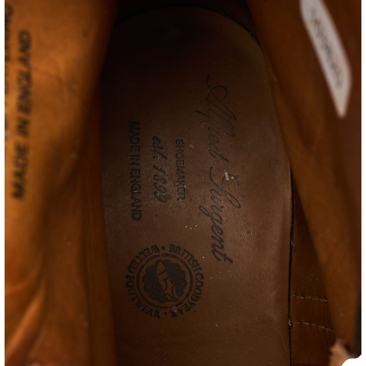 'Grasmere' Tan Brown Leather Brogue Boots UK 7 FX