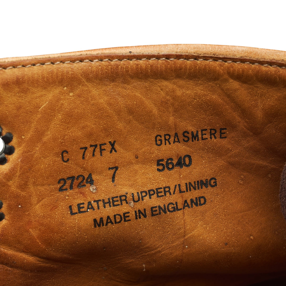 'Grasmere' Tan Brown Leather Brogue Boots UK 7 FX