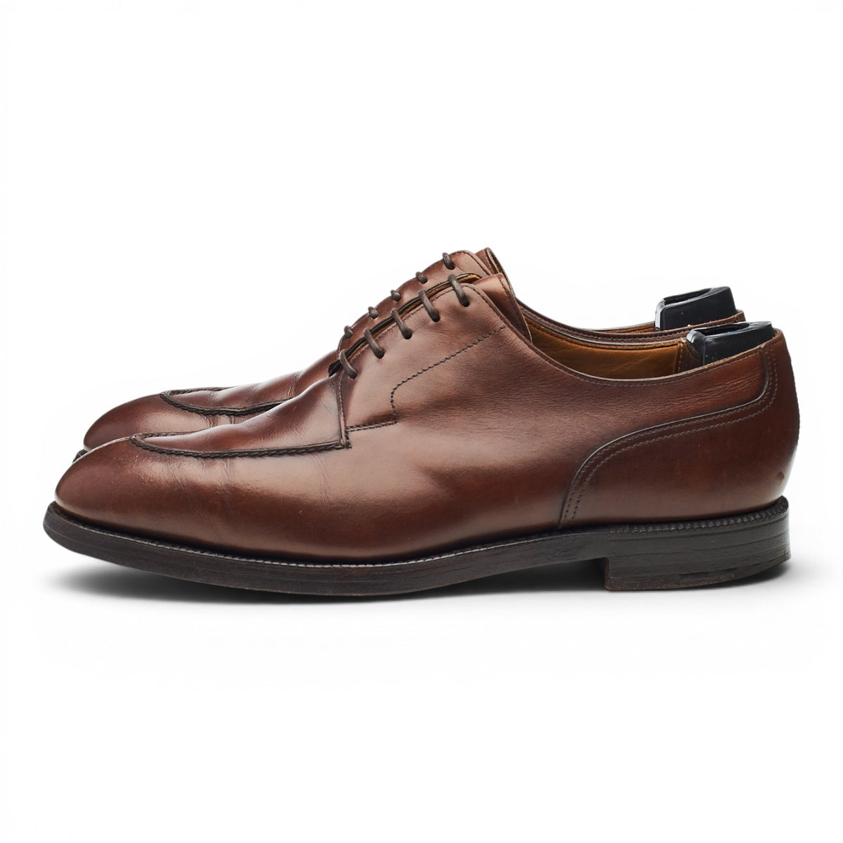 Brown Leather Split Toe Derby UK 7.5 E