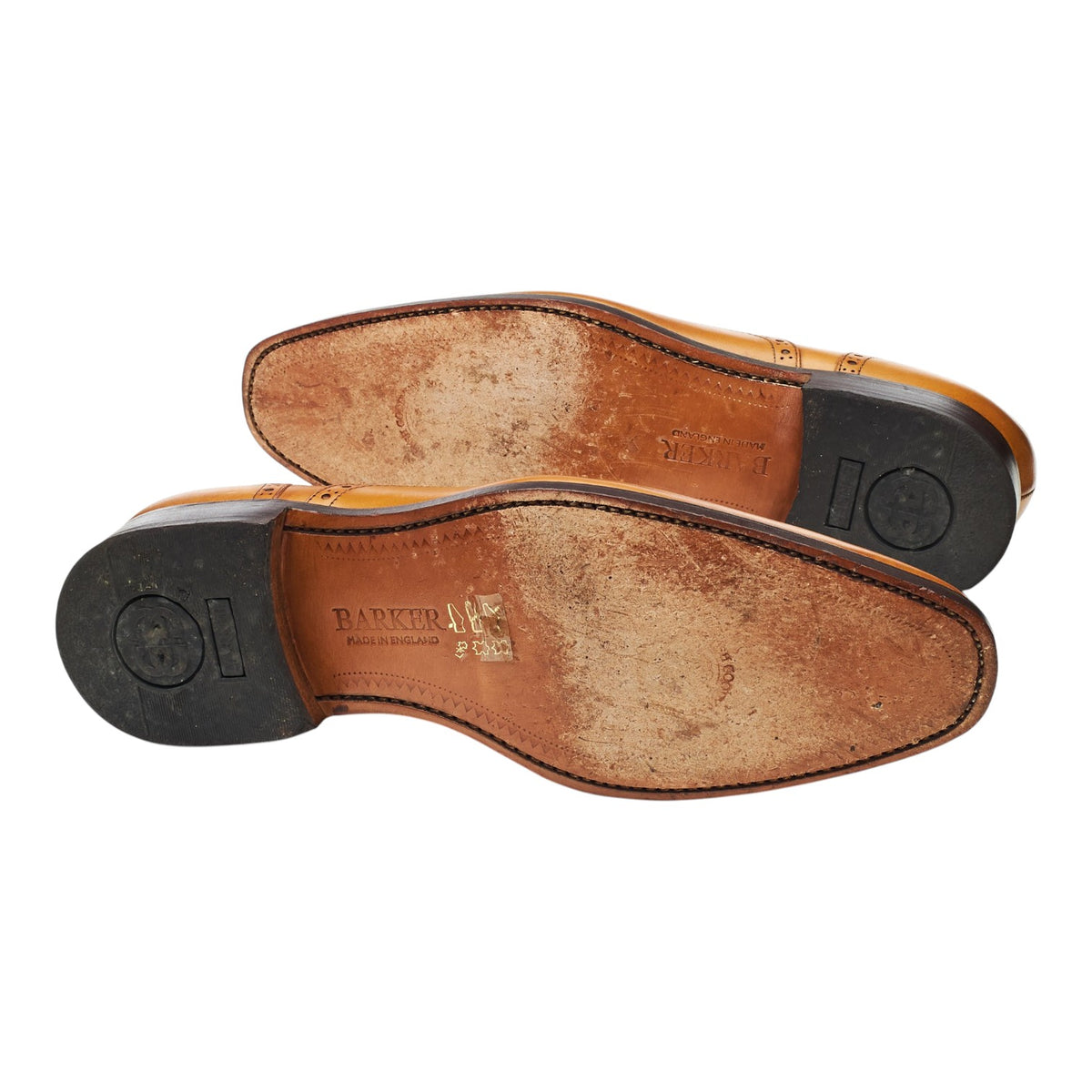 'Larry' Tan Brown Leather Derby Brogues UK 7.5 G