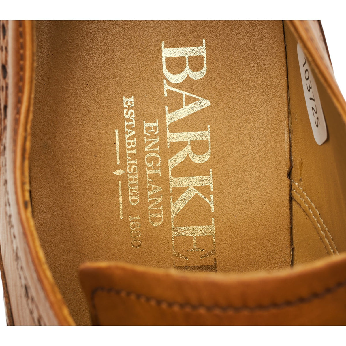 'Larry' Tan Brown Leather Derby Brogues UK 7.5 G