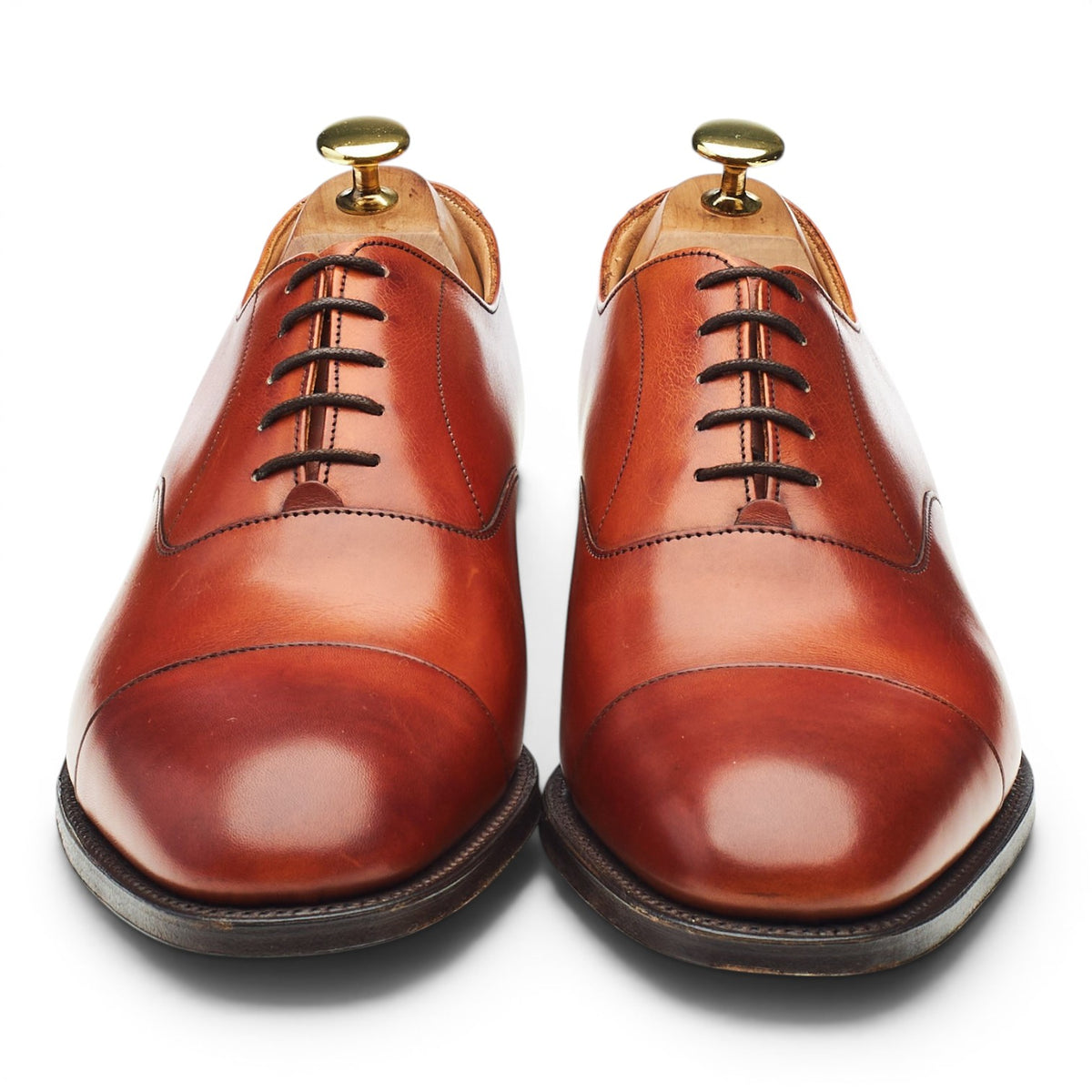 Shipton & Heneage 'Skye' Tan Brown Leather Oxford UK 8.5 F