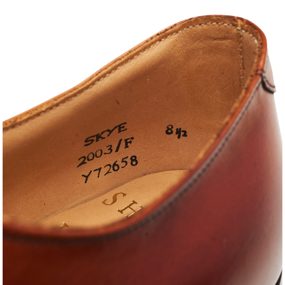 Shipton & Heneage 'Skye' Tan Brown Leather Oxford UK 8.5 F