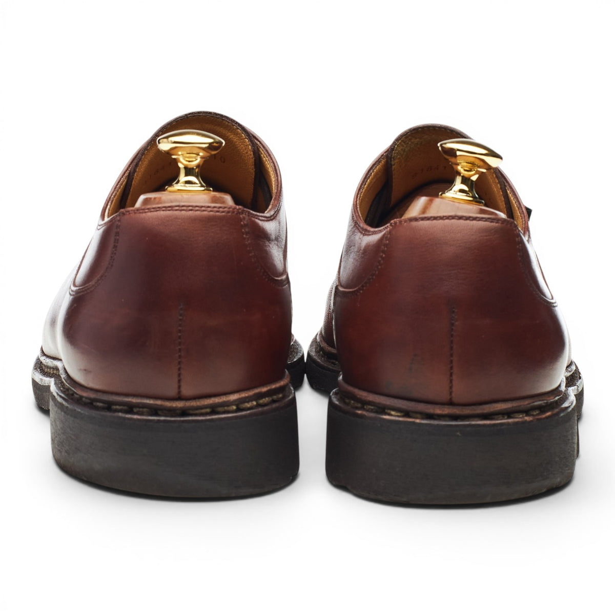 'Avignon' Tan Brown Leather Split Toe Derby UK 10
