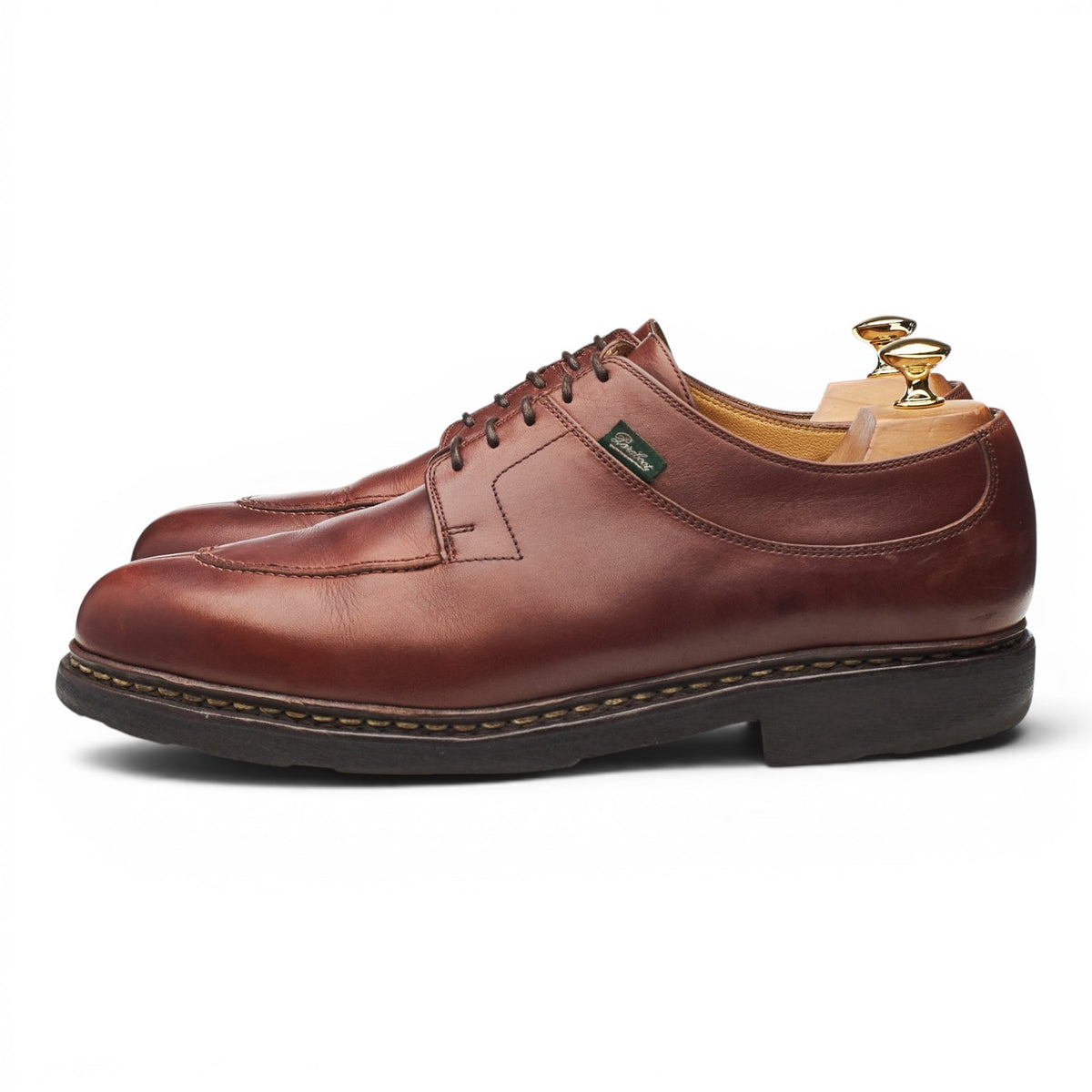 'Avignon' Tan Brown Leather Split Toe Derby UK 10