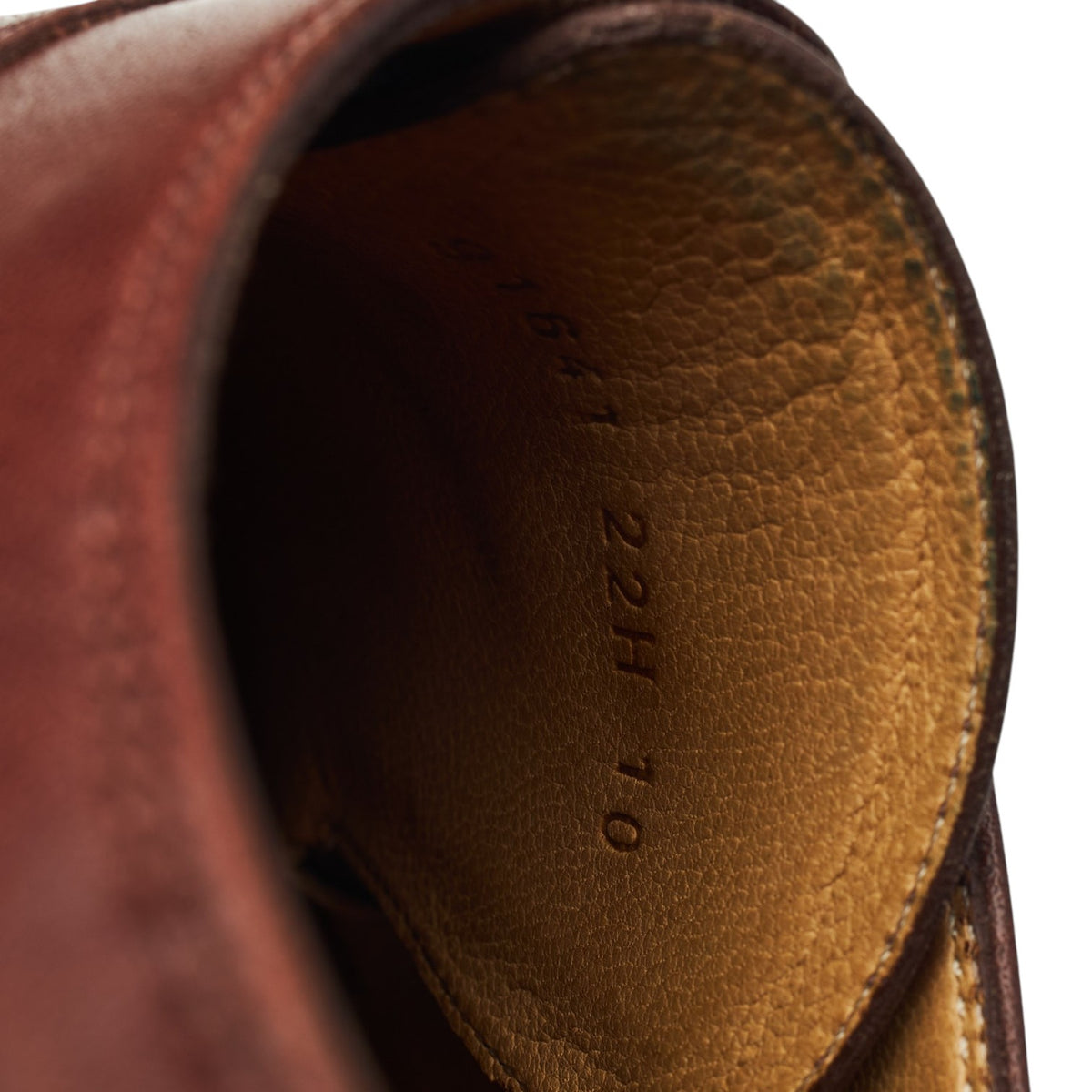 'Avignon' Tan Brown Leather Split Toe Derby UK 10