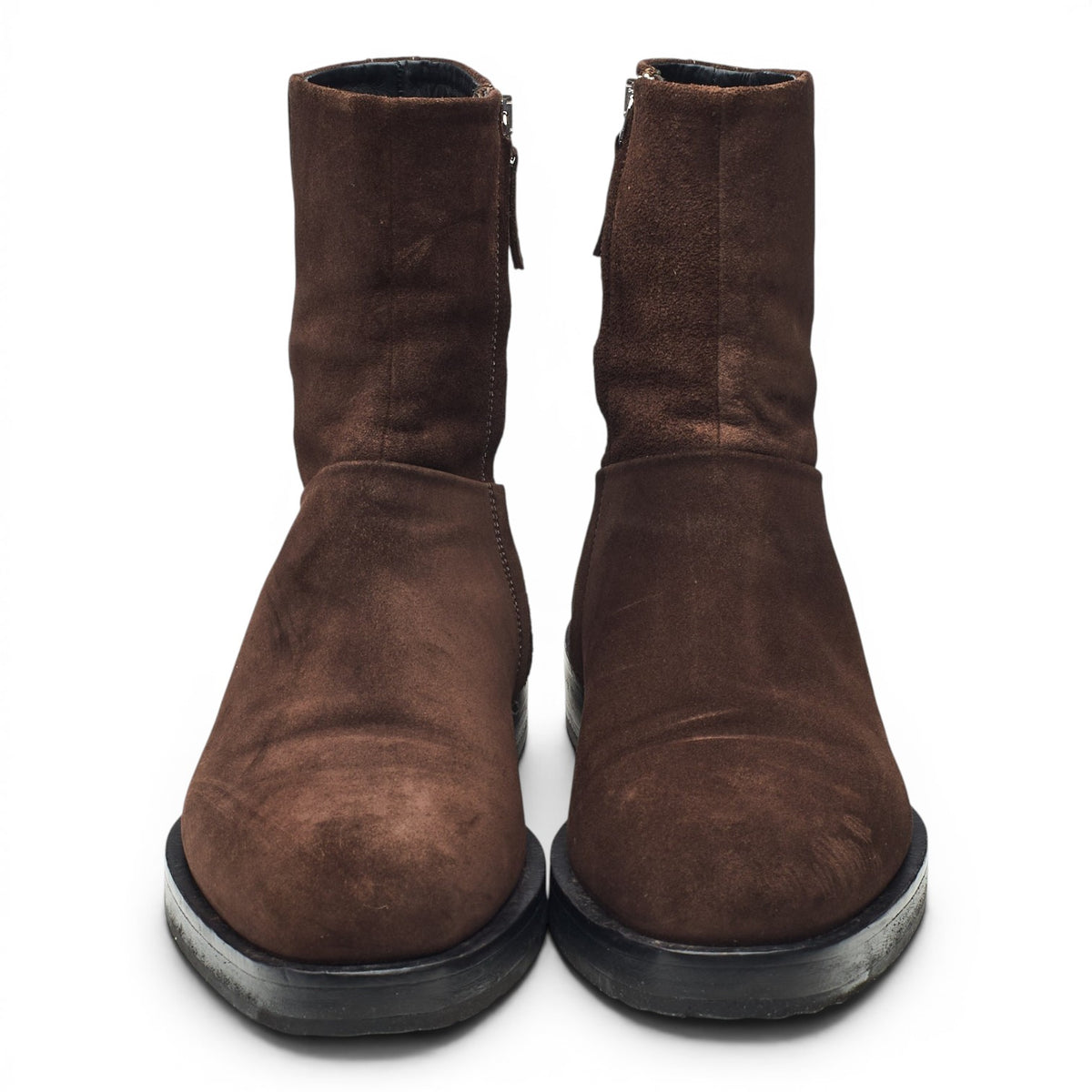 Dark Brown Suede Zip Up Boots UK 7 EU 41