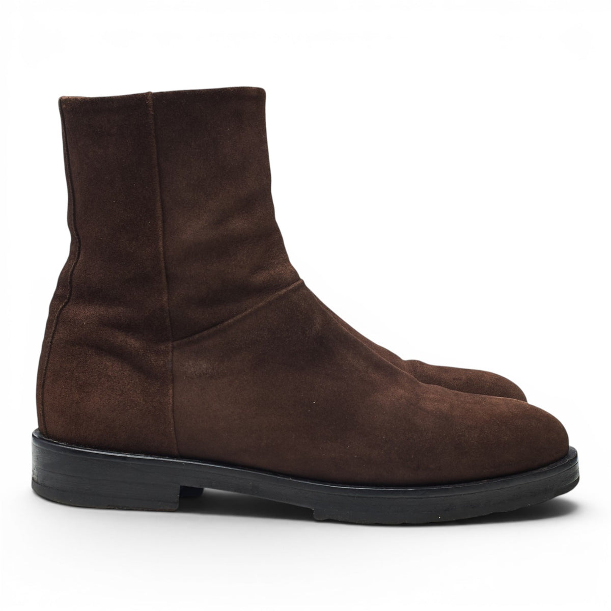 Dark Brown Suede Zip Up Boots UK 7 EU 41