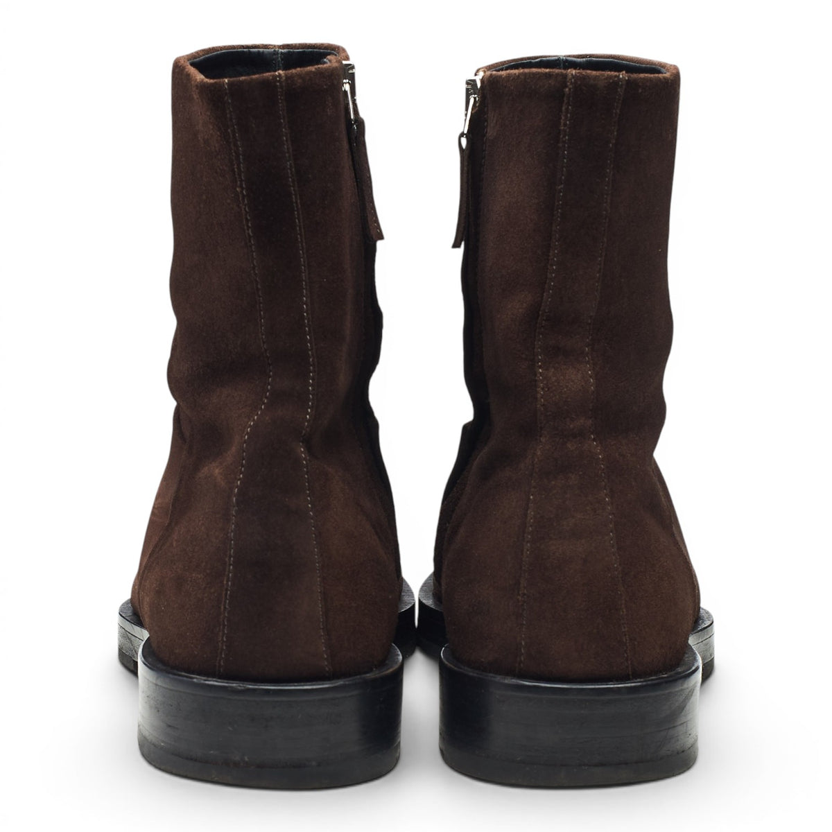 Dark Brown Suede Zip Up Boots UK 7 EU 41