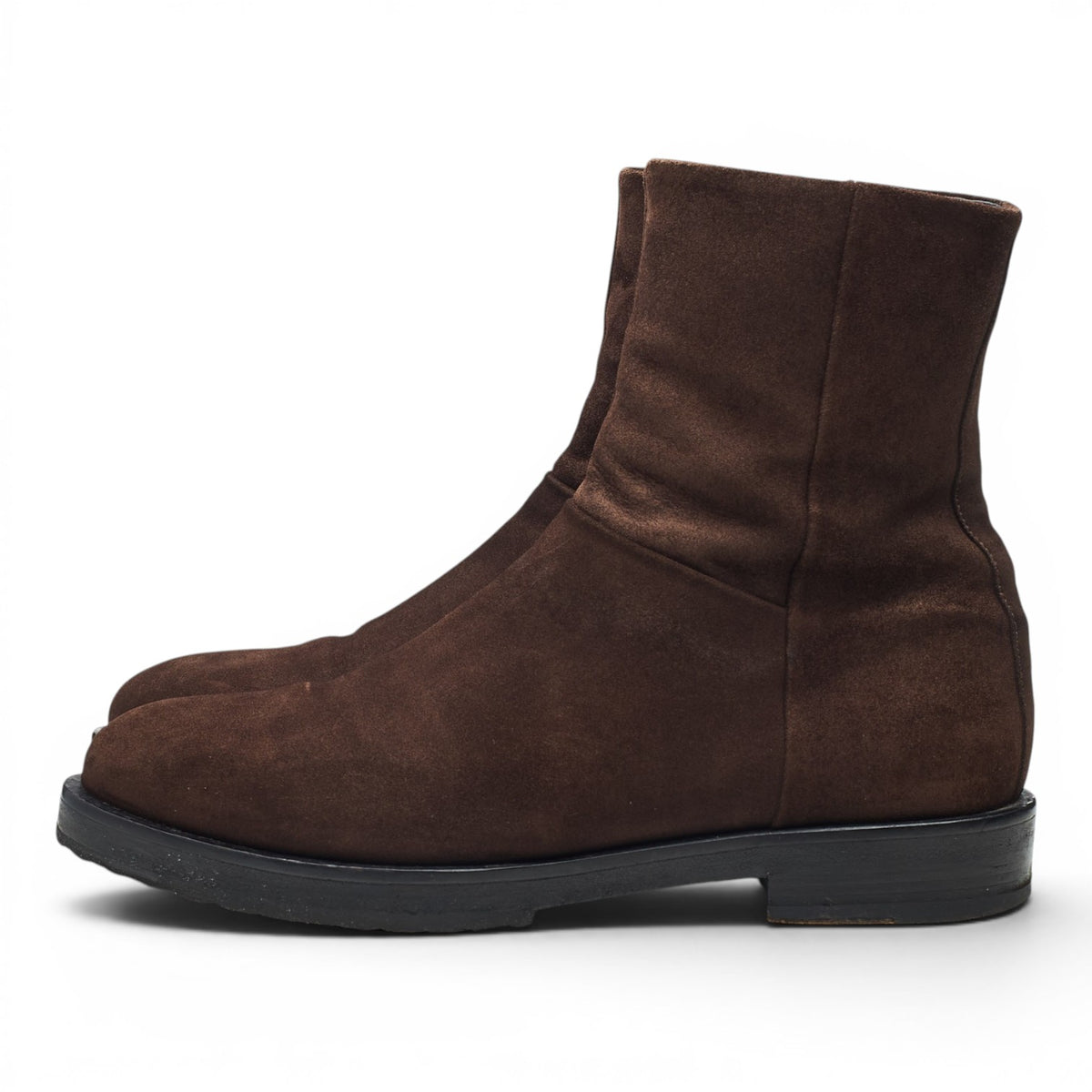 Dark Brown Suede Zip Up Boots UK 7 EU 41