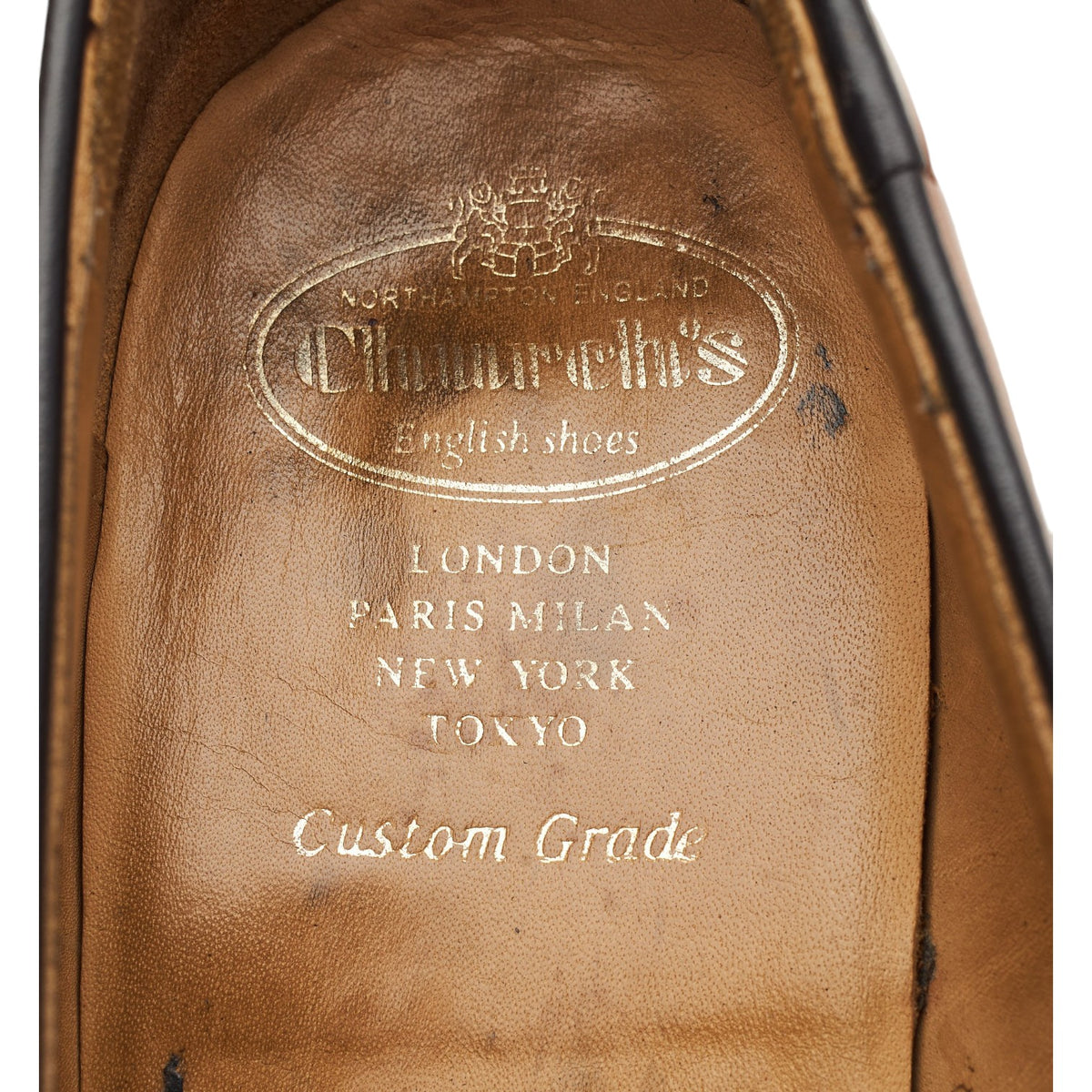 'Keats II' Tan Brown Leather Tassel Loafers UK 11 G