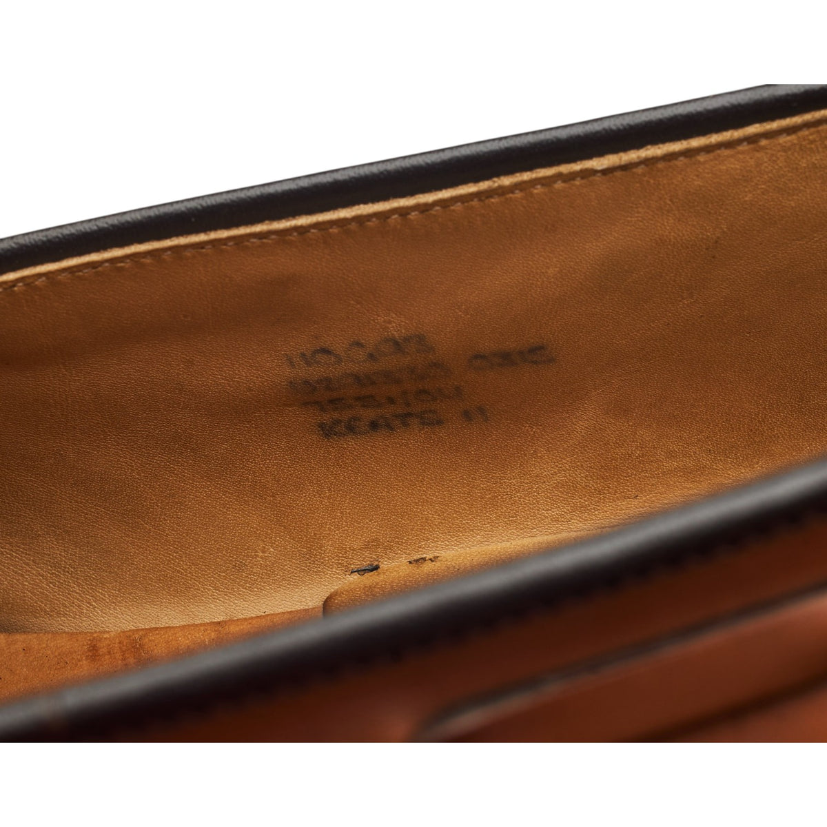 'Keats II' Tan Brown Leather Tassel Loafers UK 11 G