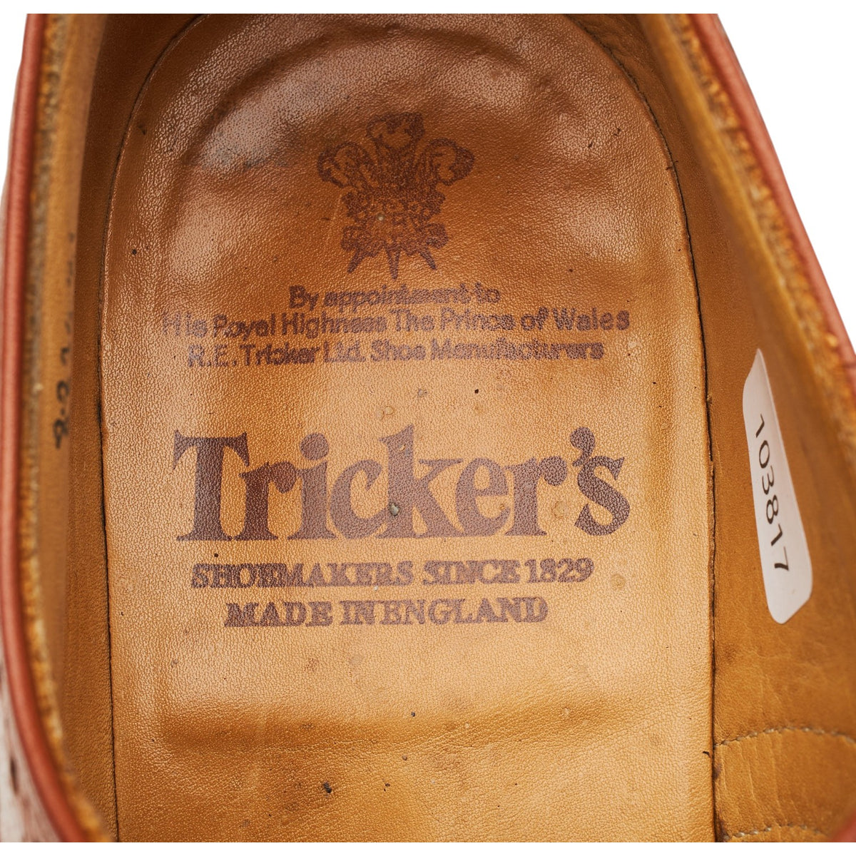 'Keswick' Tan Brown Leather Derby Brogues UK 7.5