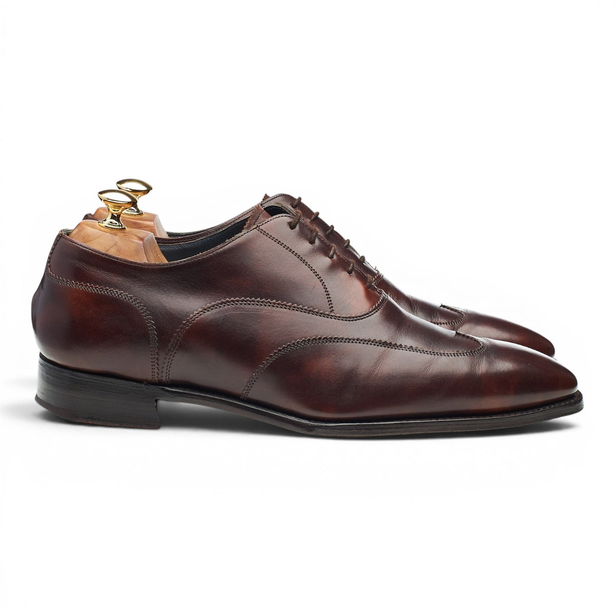 Imperial 'Knightsbridge' Brown Museum Leather Oxford Austerity Brogues UK 10 F