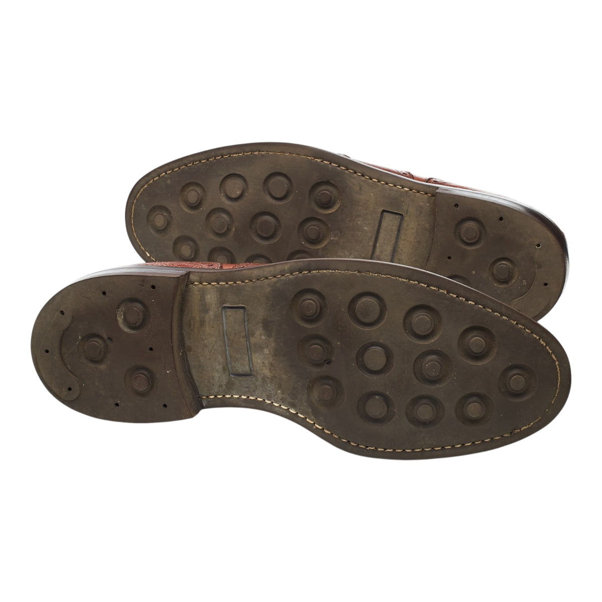 'Hythe' Tan Brown Grain Leather Oxford Brogues UK 8.5 F