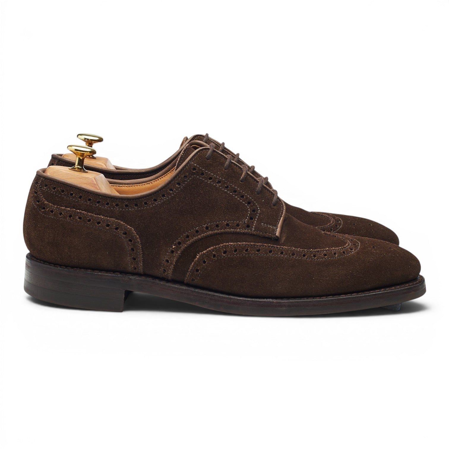 Crockett & Jones Swansea 7E ブラウン スエード美品 Crockett & Jones