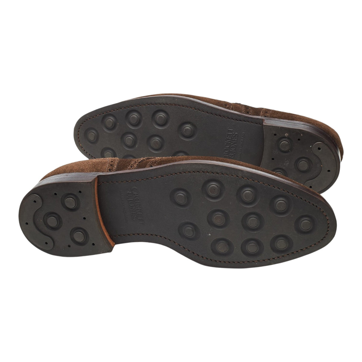 'Swansea' Dark Brown Suede Derby Brogues UK 8.5 E