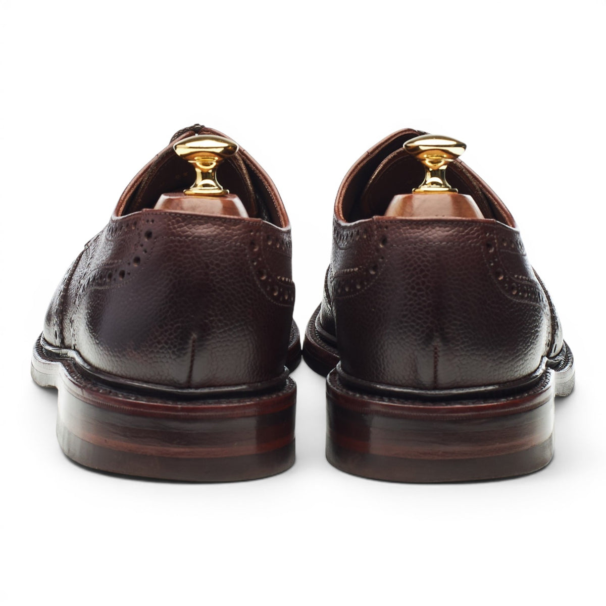 1880 'Badminton 2' Dark Brown Grain Leather Derby Brogues UK 9.5 G