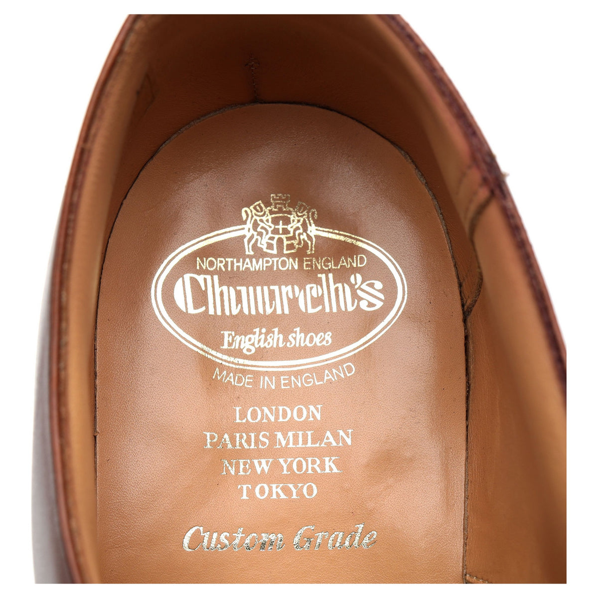 &#39;Westerham&#39; Tan Brown Leather Oxford UK 10 G