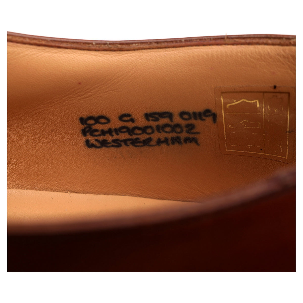 &#39;Westerham&#39; Tan Brown Leather Oxford UK 10 G