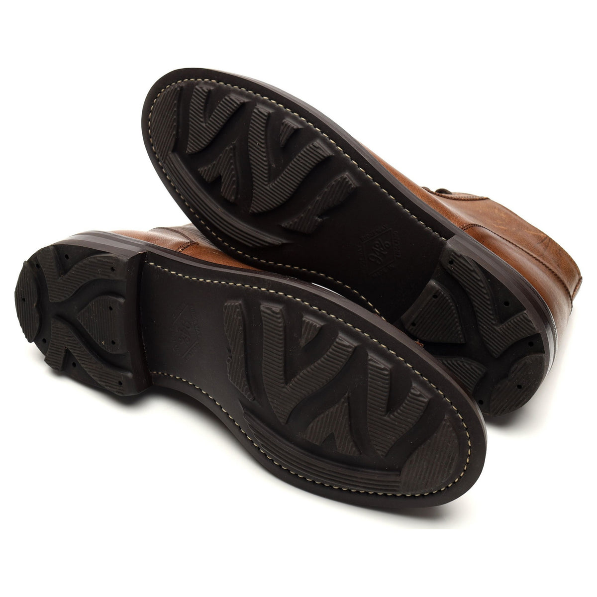 &#39;Ethan&#39; Brown Leather Monkey Boots UK 8.5