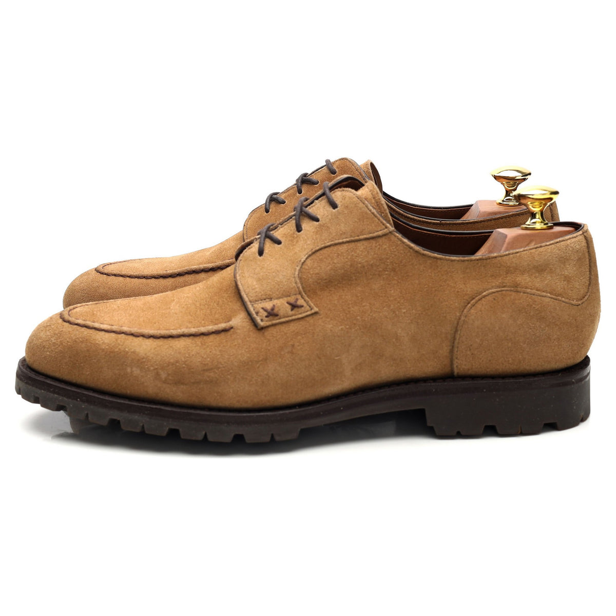 &#39;M0232&#39; Sand Brown Suede Derby UK 8 US 9