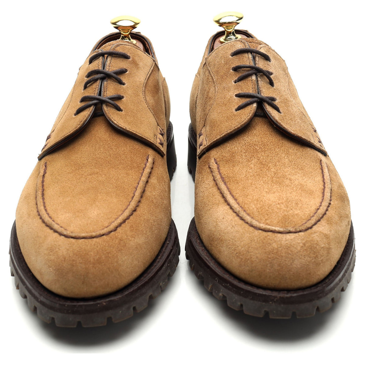 &#39;M0232&#39; Sand Brown Suede Derby UK 8 US 9