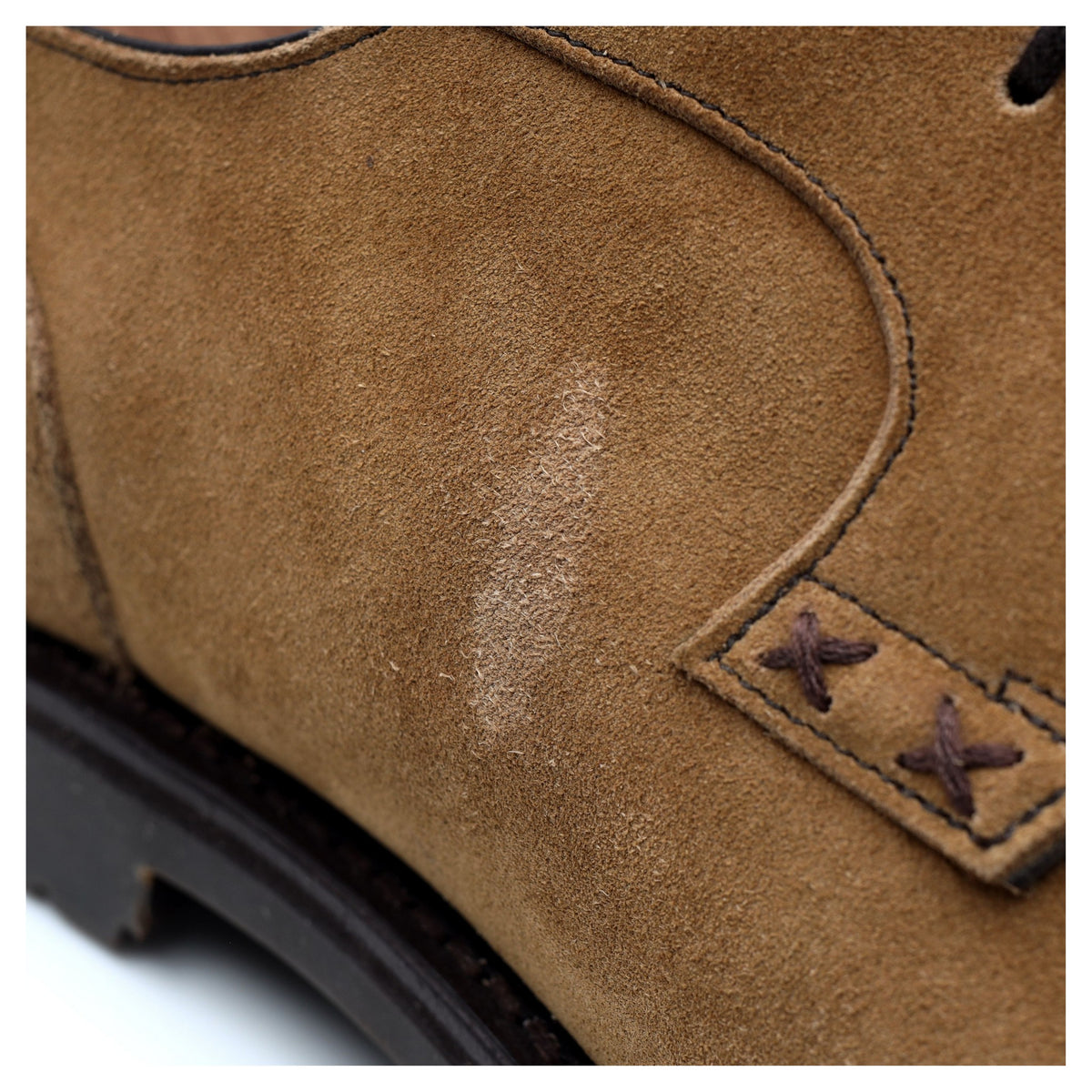 &#39;M0232&#39; Sand Brown Suede Derby UK 8 US 9