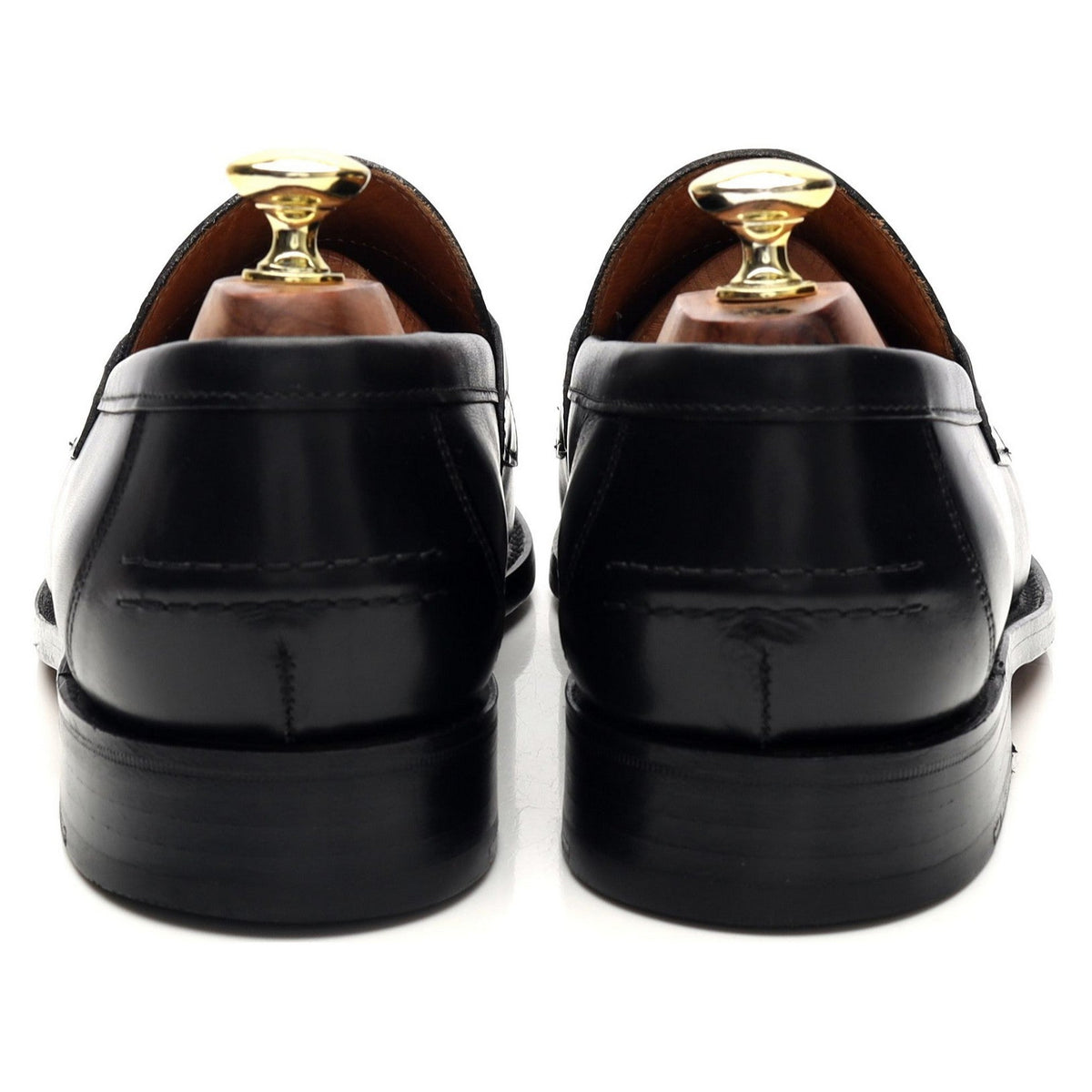 Black Leather Loafers UK7 F