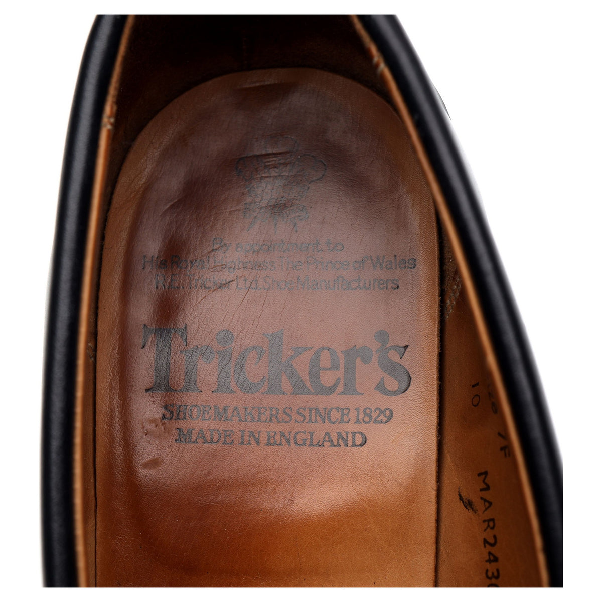 Black Leather Loafers UK7 F