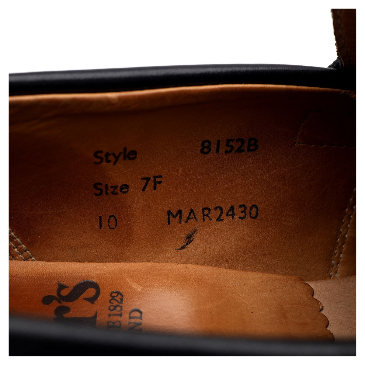 Black Leather Loafers UK7 F