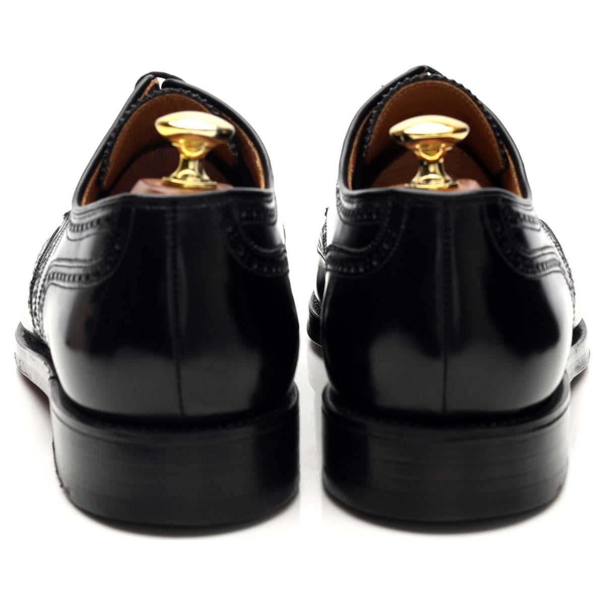 Gordon Scott &#39;Liskeaed&#39; Black Leather Derby Brogue UK 8 F