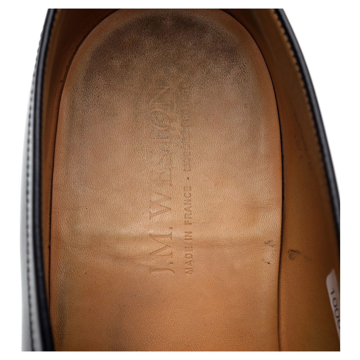 &#39;180 Mocassin&#39; Black Leather Loafers 6 E UK 7