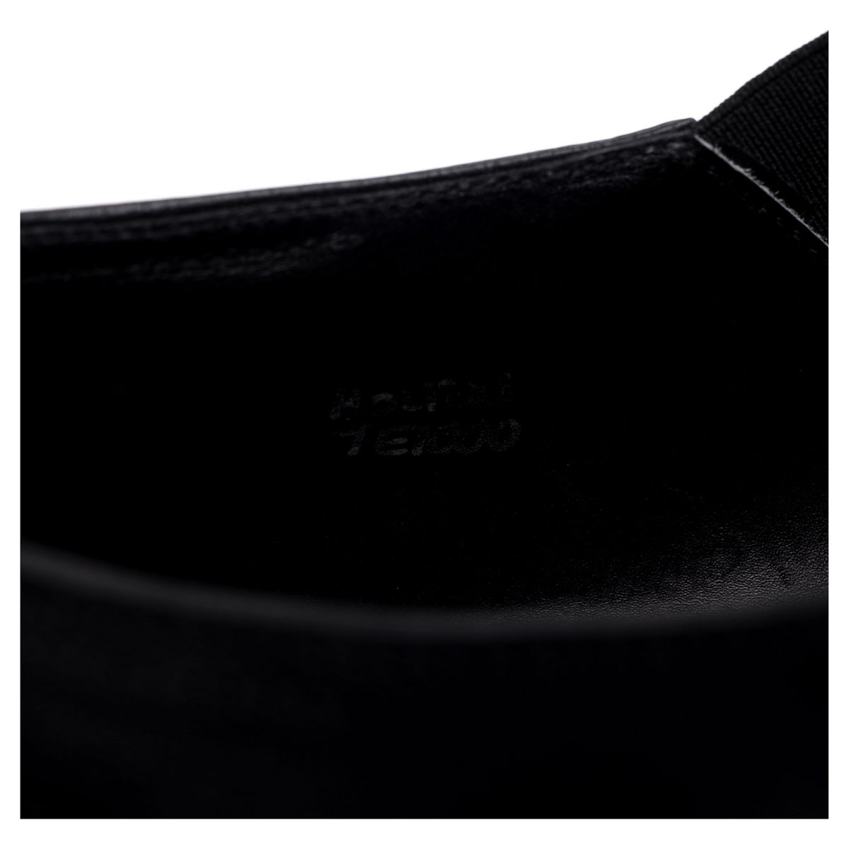 &#39;Holton&#39; Black Leather Slip On Brogues UK 7 E