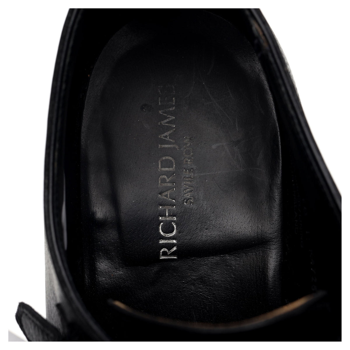 Richard James Black Grain Leather Double Monk Strap UK 10 E