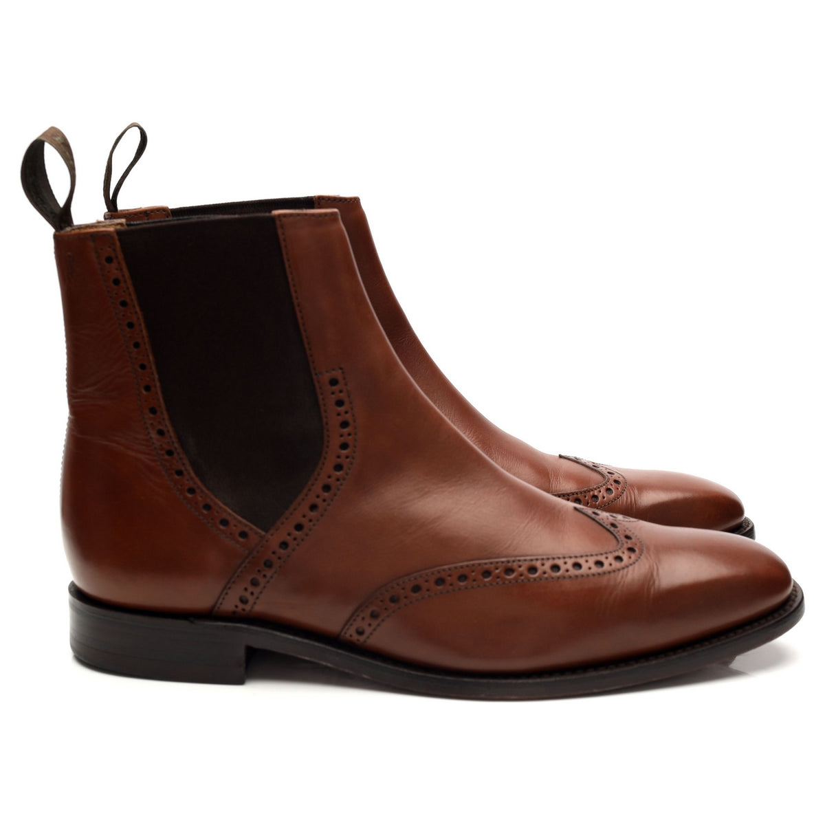 &#39;Orwell&#39; Brown Leather Chelsea Boots UK 7 G
