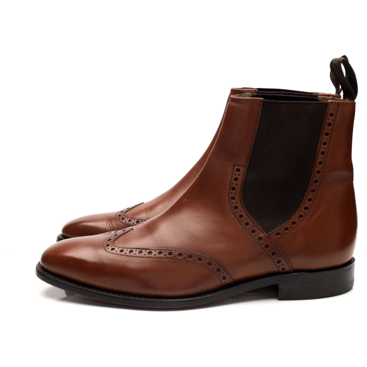 &#39;Orwell&#39; Brown Leather Chelsea Boots UK 7 G