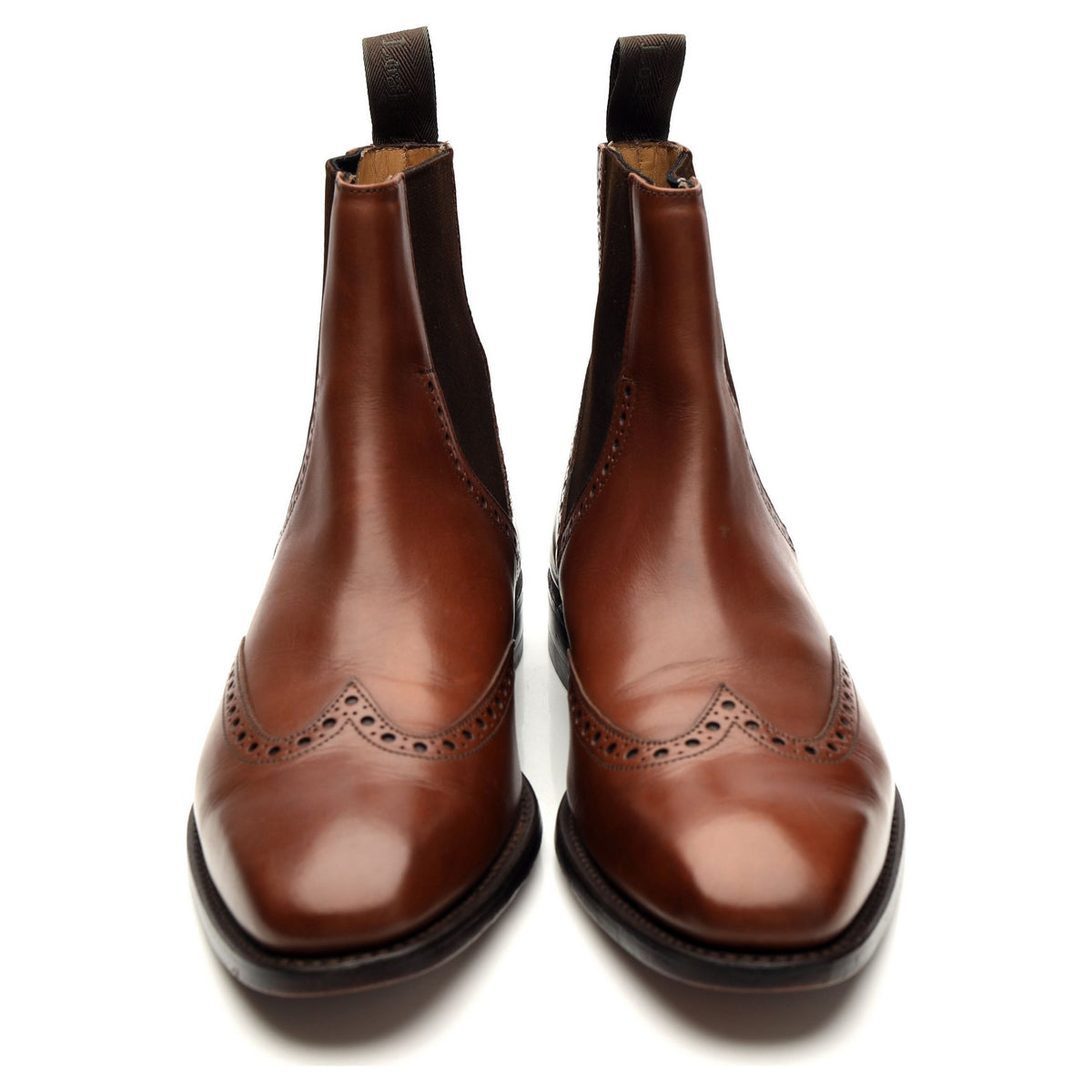 &#39;Orwell&#39; Brown Leather Chelsea Boots UK 7 G