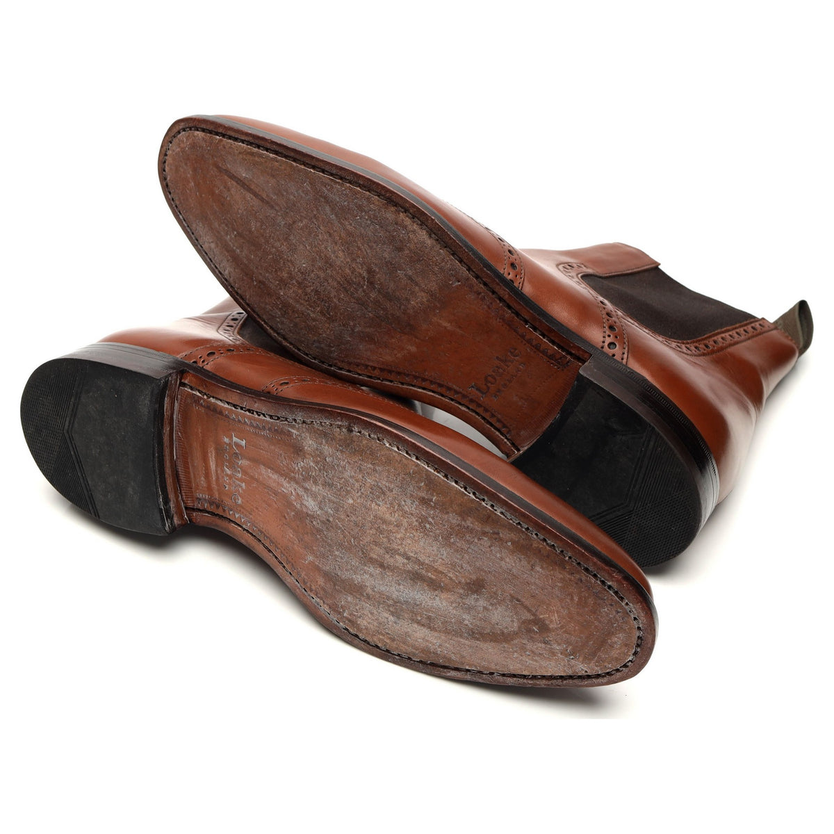 &#39;Orwell&#39; Brown Leather Chelsea Boots UK 7 G