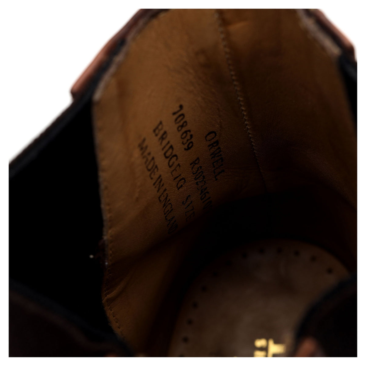&#39;Orwell&#39; Brown Leather Chelsea Boots UK 7 G