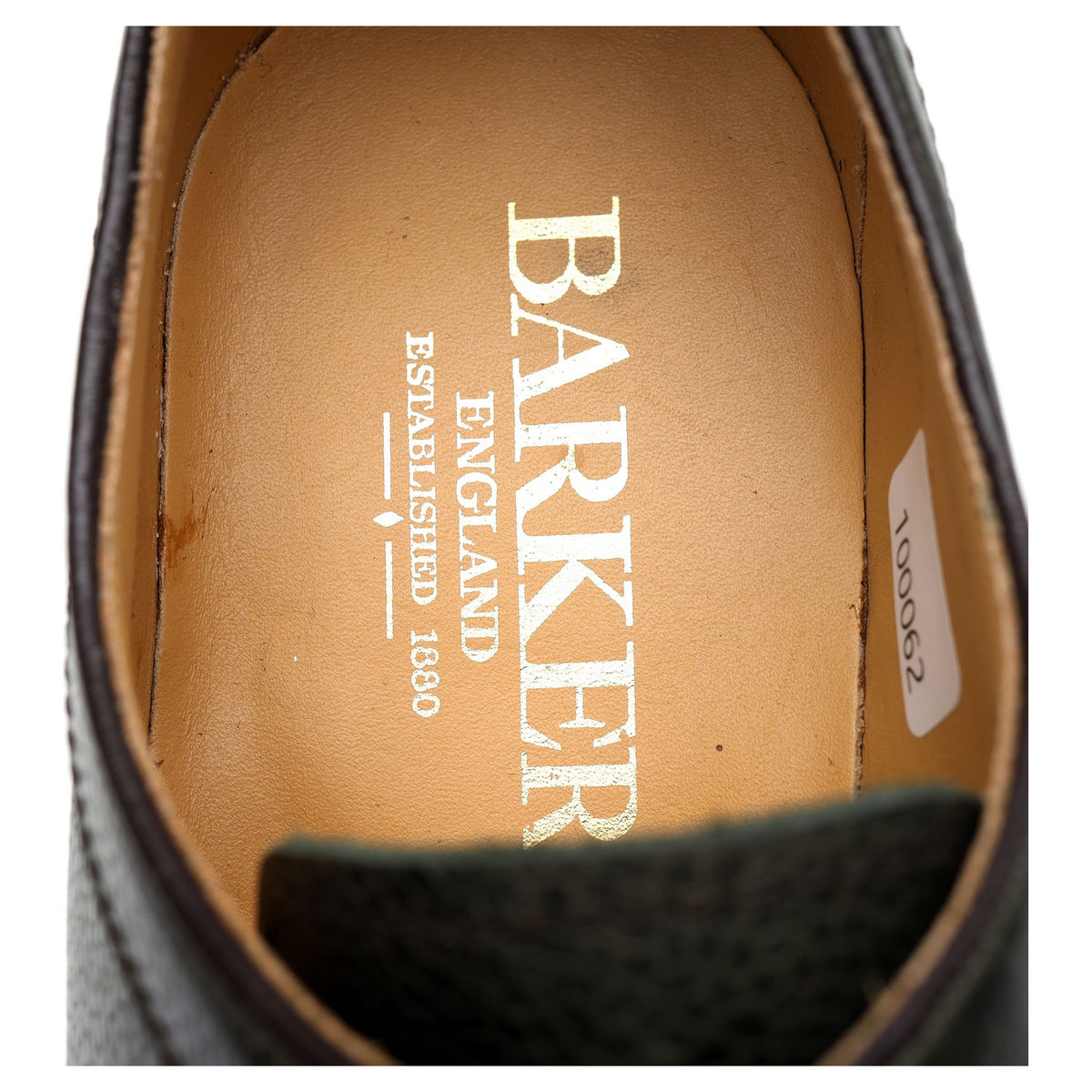 &#39;Skye&#39; Green Grain Leather Derby UK 7.5 F