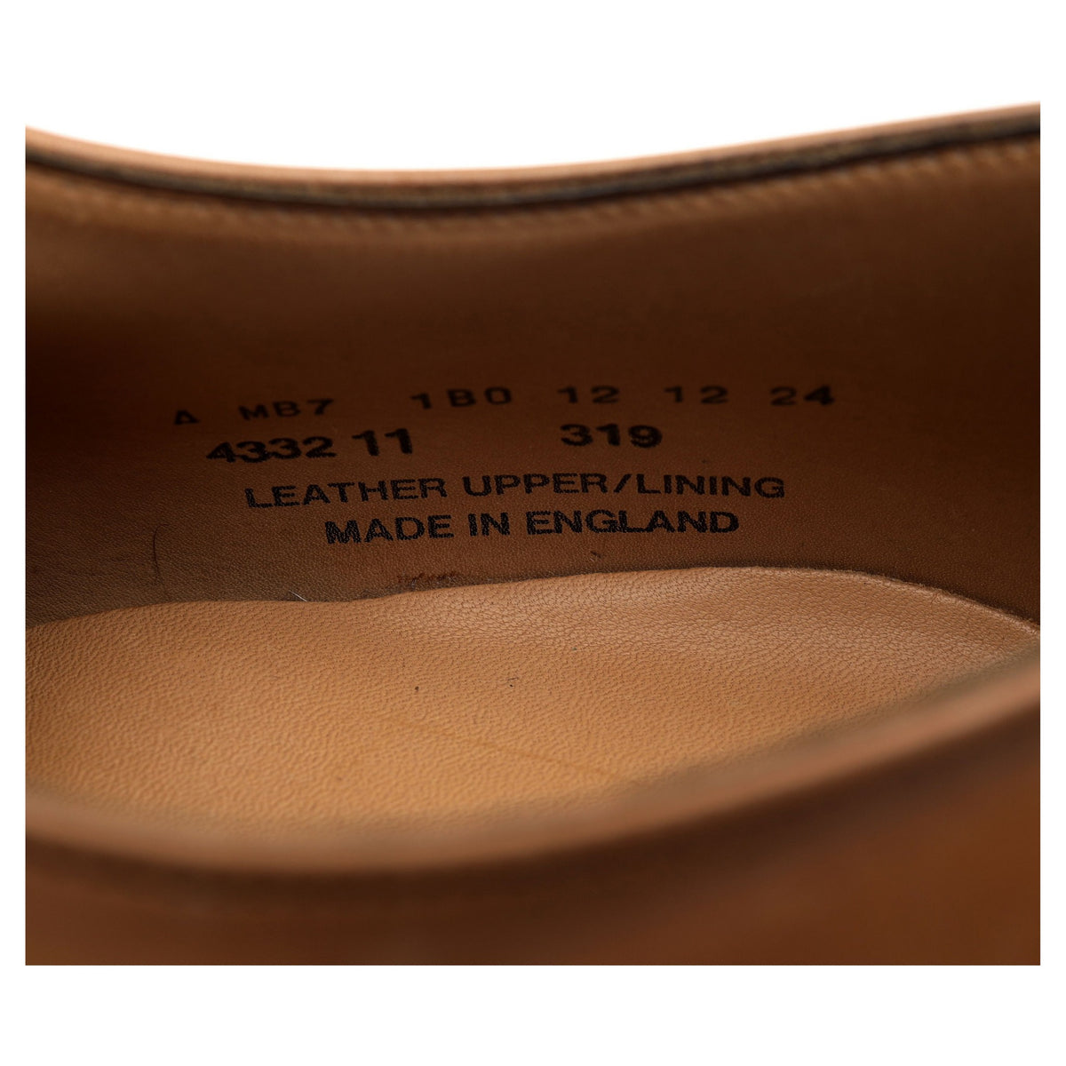 Tan Brown Leather Derby UK 11